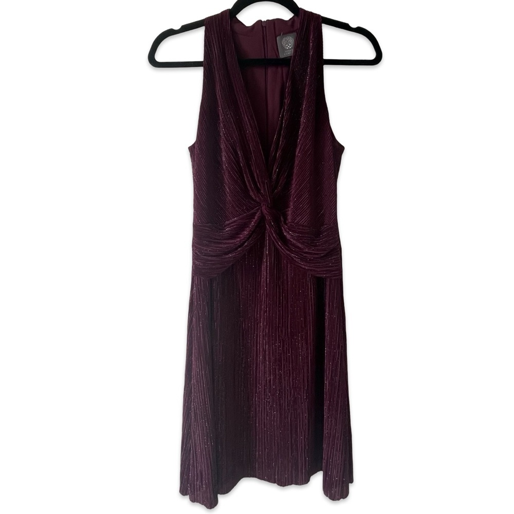 Sleeveless Ribbed V-Neck Dress